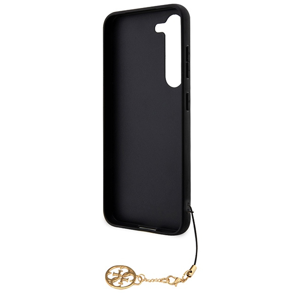 Guess 4G Charms Collection Hülle für Samsung Galaxy S24+ - Schwarz