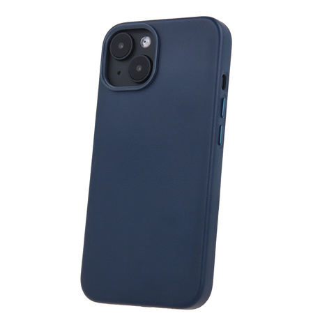 Nakładka Mag Leather do iPhone 16 6,1" ciemnoniebieska