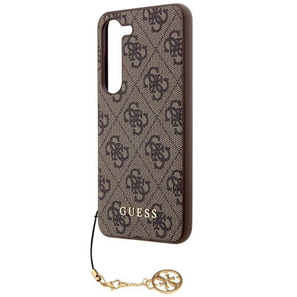 Guess 4G Charms Collection case for Samsung Galaxy S24 - brown