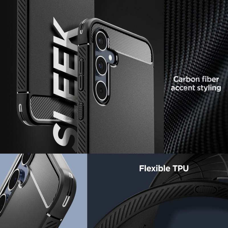 Etui SAMSUNG GALAXY A55 5G Spigen Rugged Armor Matte czarne