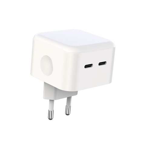 XO ładowarka sieciowa L102 PD 35W 2x USB-C biała
