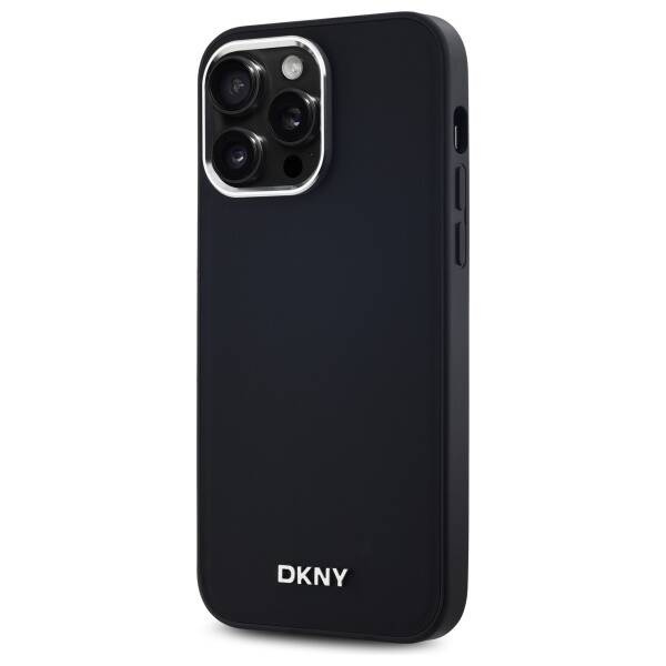 Original Handyhülle IPHONE 14 PRO MAX DKNY Hardcase Plain Logo MagSafe (DKHMP14XPSCMCLK) schwarz