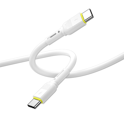 WIWU 60W szybki kabel typ C-C Wi-C034 biały