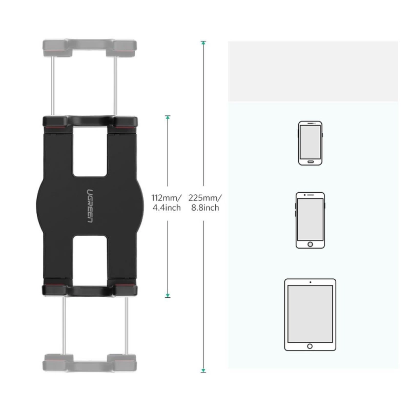 Ugreen uchwyt statyw składane ramię do biurka stołu na telefon tablet czarno-szary (50394)