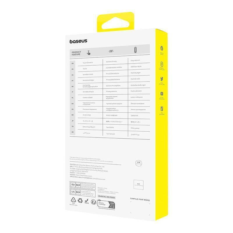 Szkło Hartowane 5D APPLE IPHONE 15 Baseus Sapphire Glass czarne