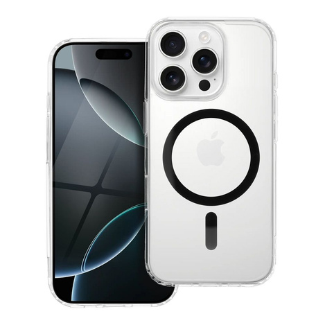 Drop Glue Colorful Ring Mag Cover kompatybilny z MagSafe pasuje do IPHONE 17 Pro Max czarny