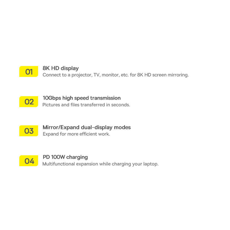 Baseus Metal Gleam wielofunkcyjny HUB USB Typ C 12w1 HDMI / DP / USB Typ C / minijack 3.5mm / RJ45 / SD (WKWG020213)