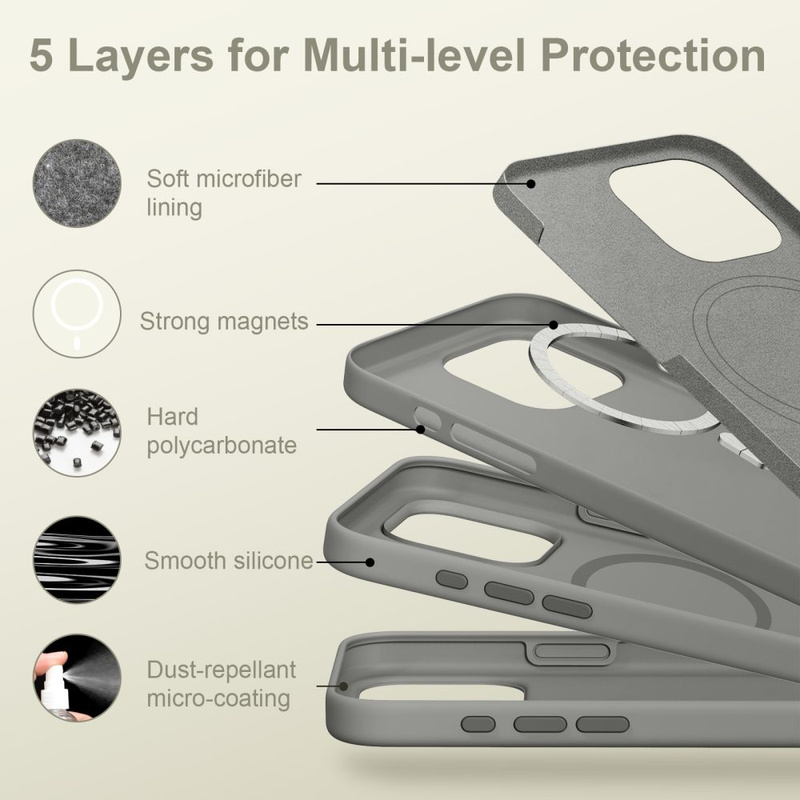 TECH-PROTECT SILICONE MAGSAFE IPHONE 16 PRO MAX MATTE CLAY