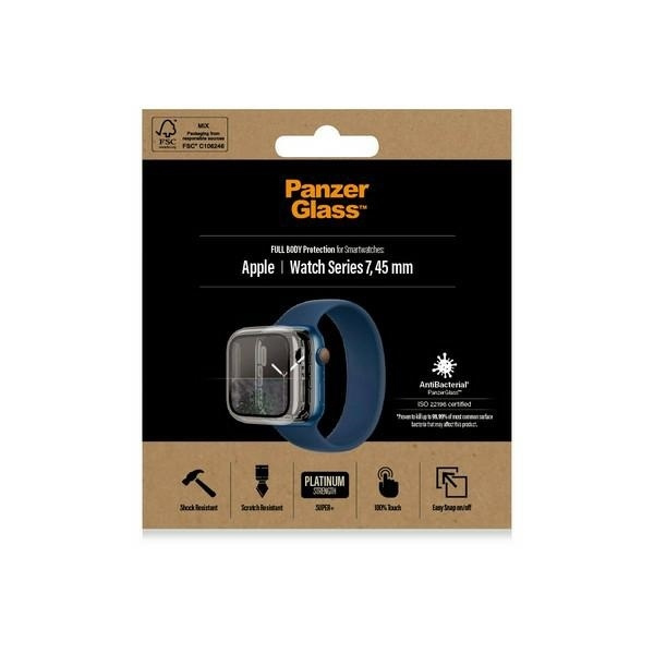 Tempered Glass 5D APPLE WATCH 7 (45MM) PanzerGlass Full Body (3659) transparent