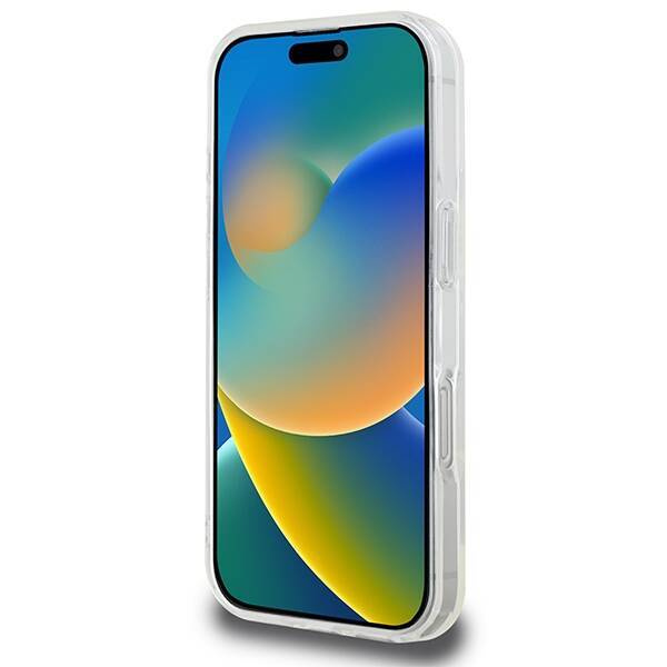 Karl Lagerfeld nakładka do iPhone 16 Pro 6,3" KLHMP16LHLSKIH biała Hardcase IML Metal Karl Head MagSafe