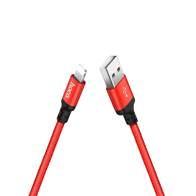 HOCO kabel X14 Lightning 3.1A 2M Czerwony