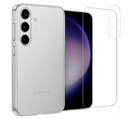 Etui do Samsung S25+ (Plus) + Szkło na ekran + Szkło na aparat