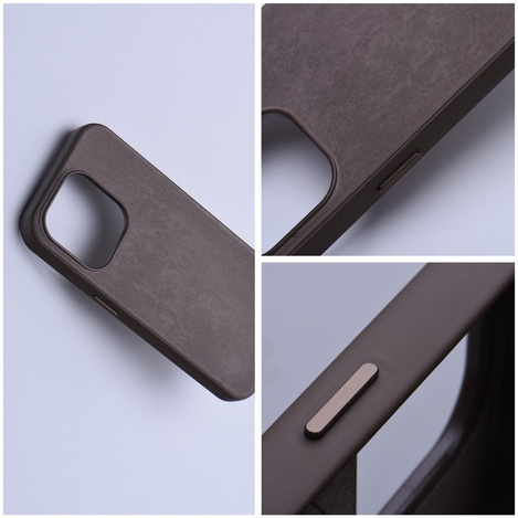Woven Mag Cover kompatybilne z MagSafe do IPHONE 15 PRO MAX jasny brązowy