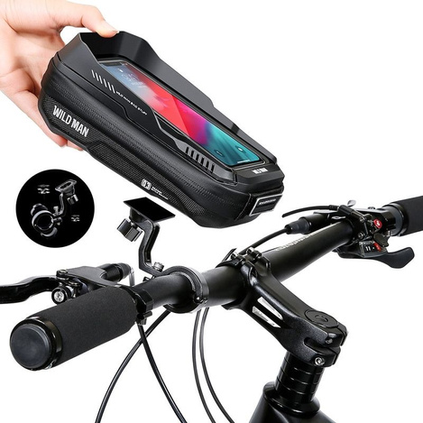 WILDMAN sakwa rowerowa na kierownicę na zamek 0,5L (4" - 7") XT3S czarna