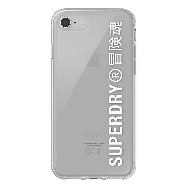 SuperDry Snap iPhone 6/6s/7/8/SE 2020 Clear Case biały/white 41573