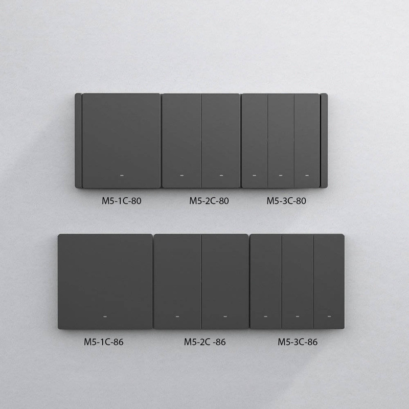 Sonoff Smart 3-Kanal-WLAN-Wandschalter Schwarz (M5-3C-86)