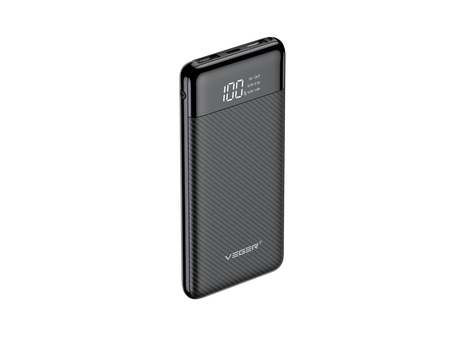 Bateria zewnętrzna (Powerbank) VEGER L11 - 10 000mAh LCD czarny (W1087)
