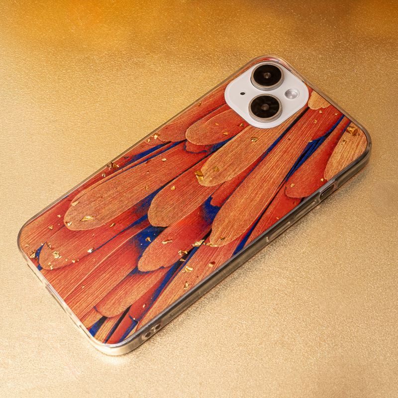 Nakładka Gold Glam do Samsung Galaxy A14 4G / A14 5G Orange