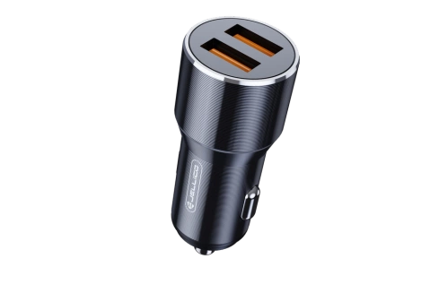 JELLICO ładowarka samochodowa F9 36W 2xUSB QC3.0 Czarny