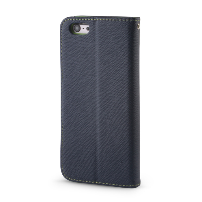 Etui Smart Fancy do Motorola Moto E22 granatowo-zielony