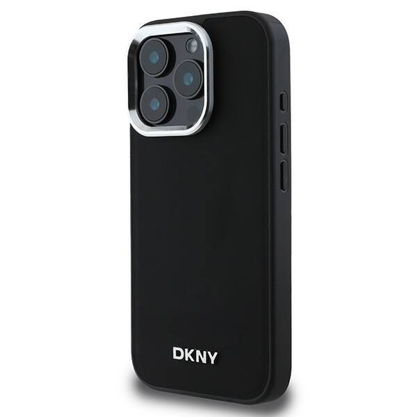 DKNY DKHMP16LPSCMCLK iPhone 16 Pro 6.3" czarny/black hardcase Plain Silver Logo MagSafe