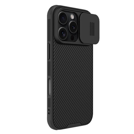 Nillkin CamShield Pro Case for iPhone 16 Pro with camera cover - black