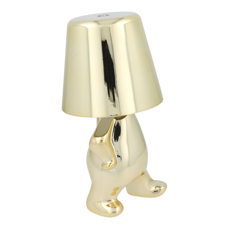 Lampka nocna GOLD MAN Art Deco stojący (wzór 1) MLTL