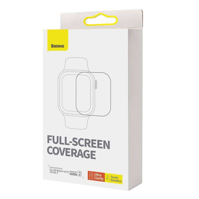 Folia Ochronna APPLE WATCH 4 / 5 / 6 / SE (40MM) Baseus NanoCrystal Clear