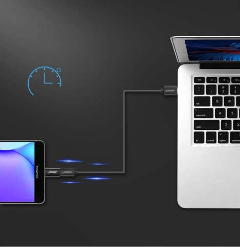 Ugreen adapter przejściówka z micro USB na USB Typ C czarny (30391)