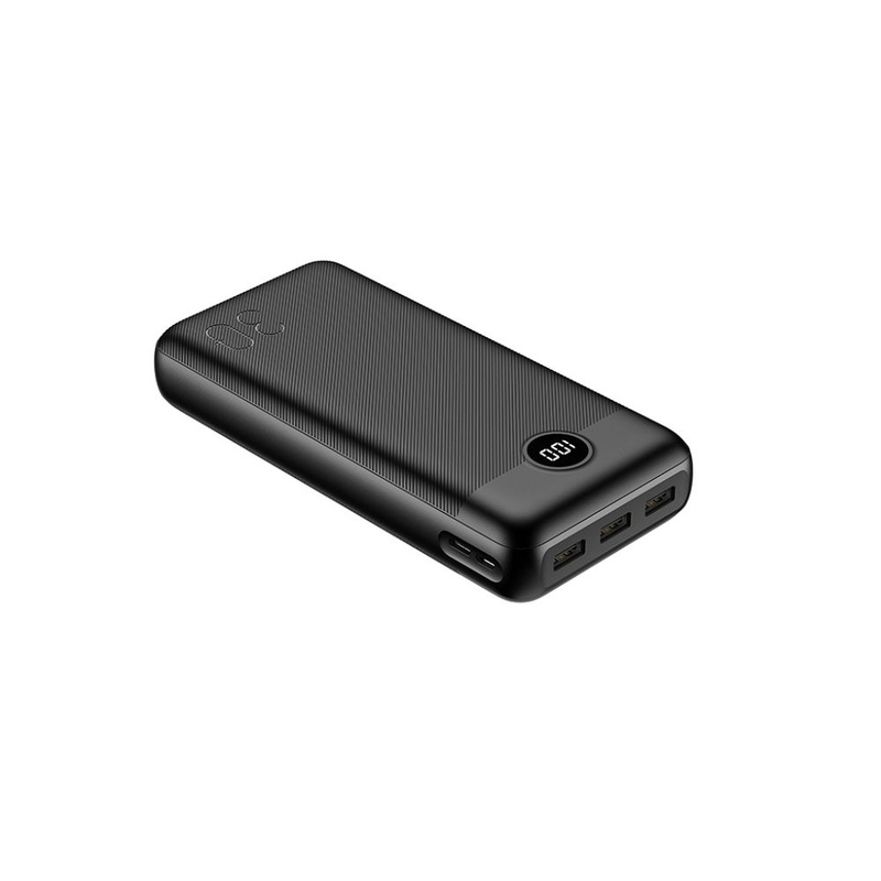 Bateria zewnętrzna (Powerbank) VEGER L30 - 30 000mAh LCD Quick Charge PD 20W czarny (W3008PD )