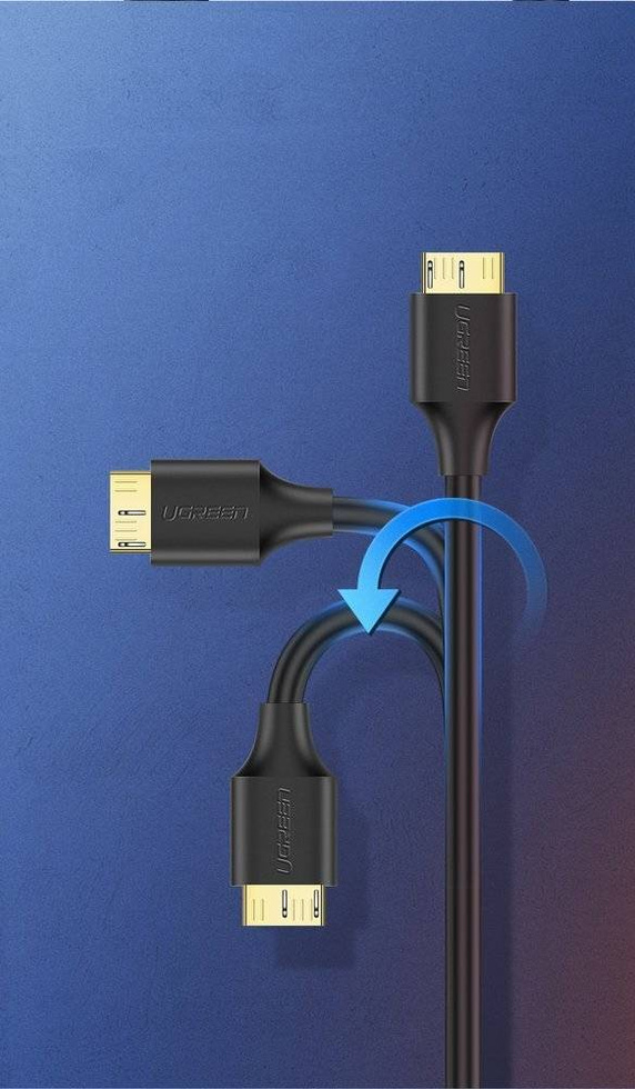 Ugreen kabel przewod USB - micro USB Typ B SuperSpeed 3.0 2m czarny (10843)