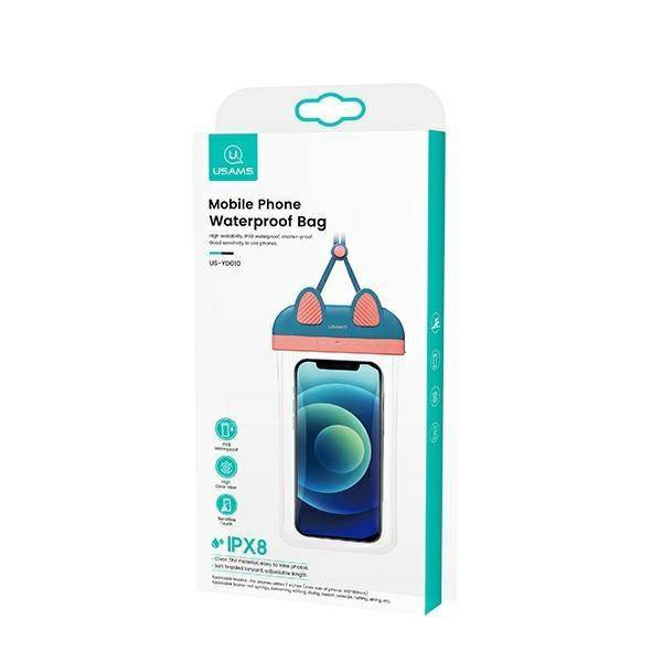 Schutzhülle 7" USAMS Waterproof Case (YD010) blau & rosa