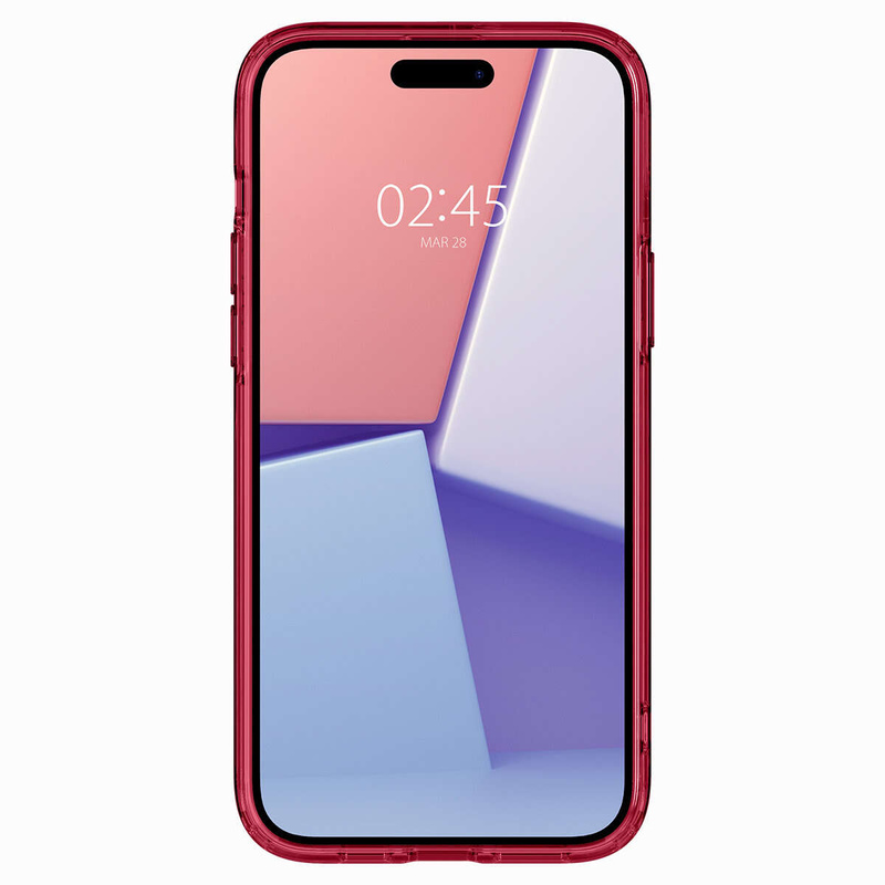 Spigen Ultra Hybrid, rotes Kristall - iPhone 15 Plus