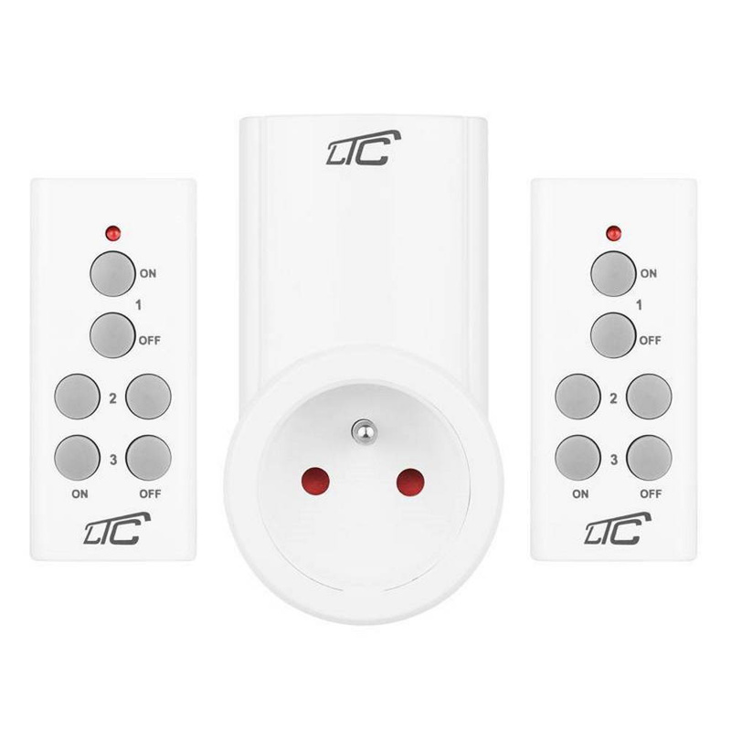 Gniazdo sieciowe sterowane pilotem x2 LTC