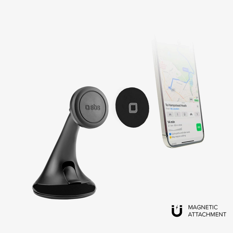 SBS TESUPPWINDWIDEK MagSafe compatible smartphone holder for dashboard/windshield - black