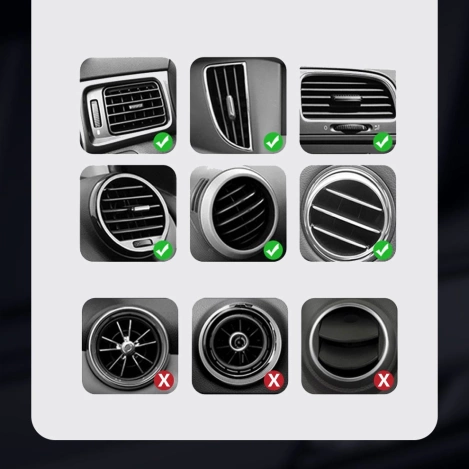 Baseus Cube grawitacyjny uchwyt samochodowy na kratkę wentylacyjną nawiew na telefon czarny (SUYL-FK01)