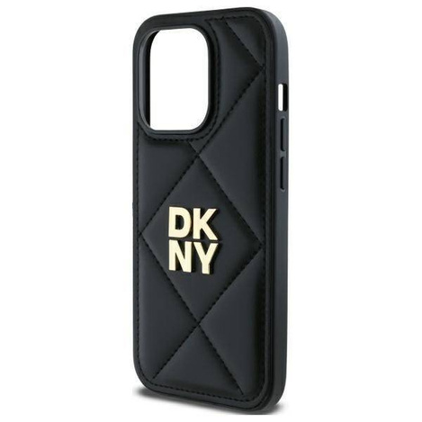 Original Case IPHONE 14 PRO MAX DKNY Quilted Stack Logo (DKHCP14XPQDSLK) black