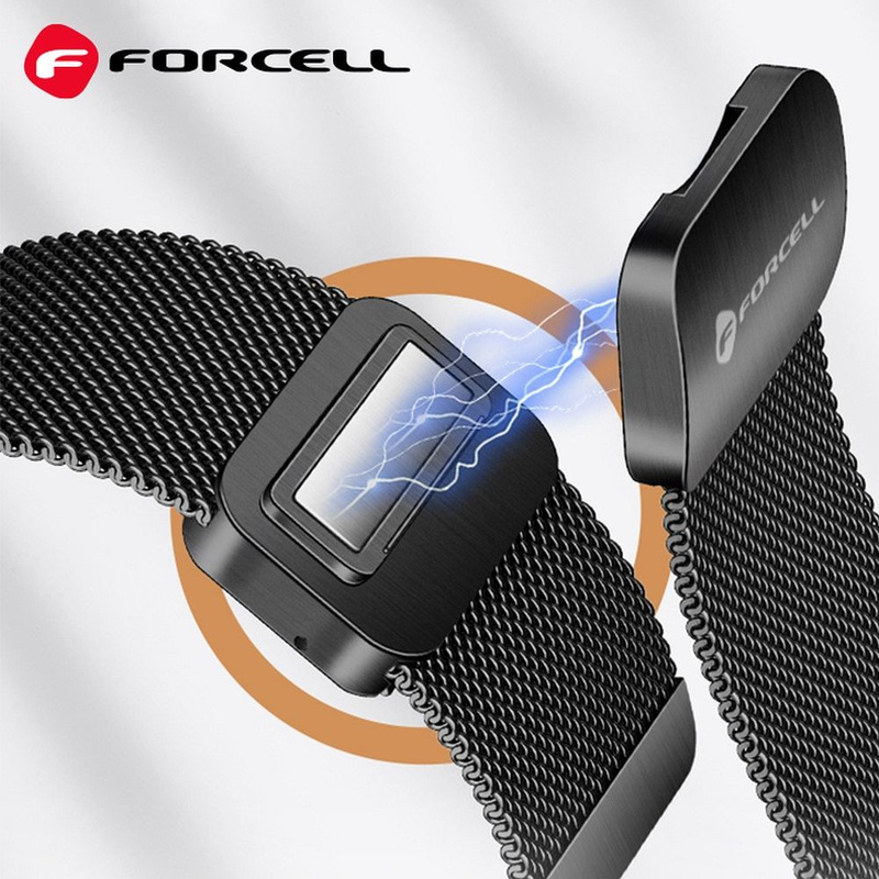 Pasek do Samsung Galaxy Watch Forcell F-Design FS11 magnetyczny stal 22 mm czarny