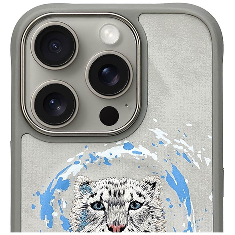 Etui Nimmy Pantera MagSafe do iPhone 16   Pro Max jasnoszary