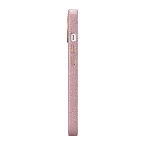 iCarer Case Leather genuine leather case for iPhone 14 Plus rosa (WMI14220711-PK) (MagSafe compatible)