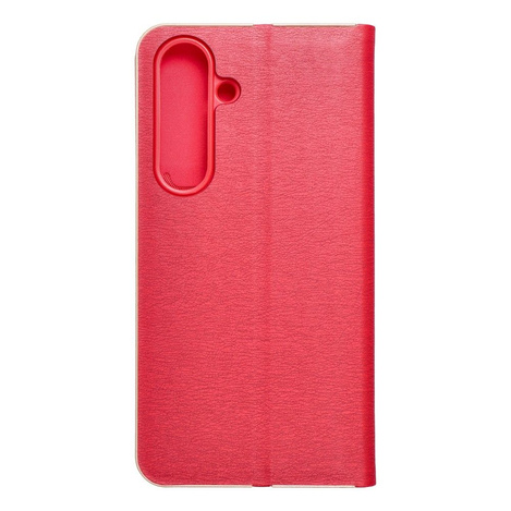 Kabura LUNA Book Gold do SAMSUNG S24 czerwony