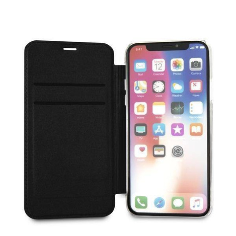 Original Handyhülle IPHONE X / XS Karl Lagerfeld Book Valentine (KLFLBKPXVDCBK) schwarz