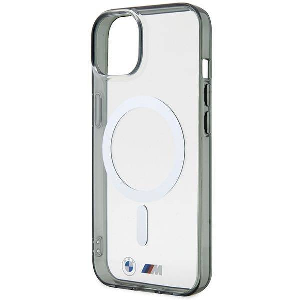 Etui BMW BMHMP14SHCRS iPhone 14 6.1" transparent hardcase Silver Ring MagSafe