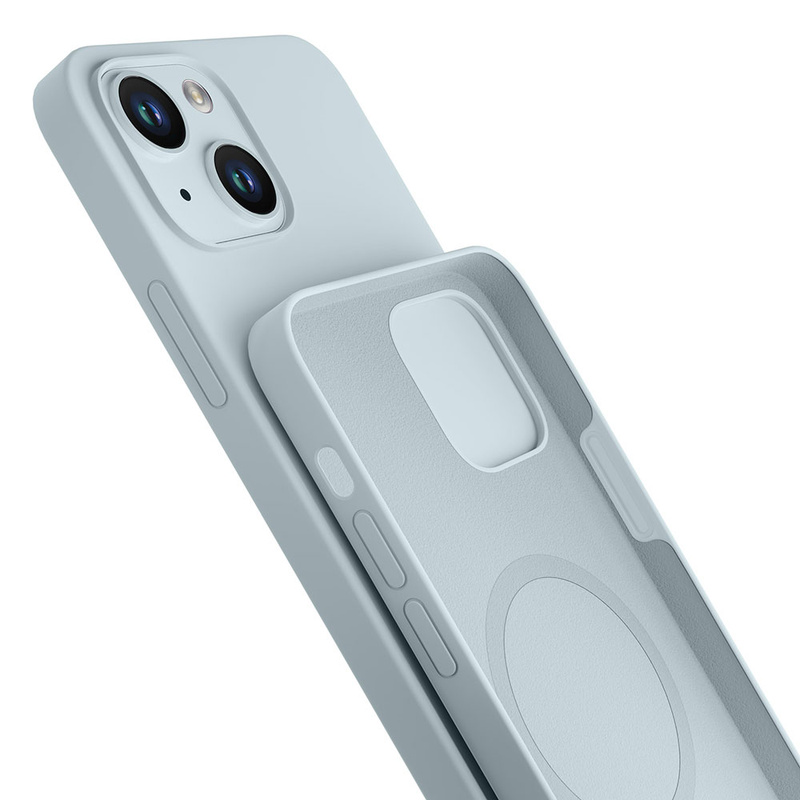Etui 3mk Hardy Silicone MagCase na iPhone 15 Plus - niebieskie