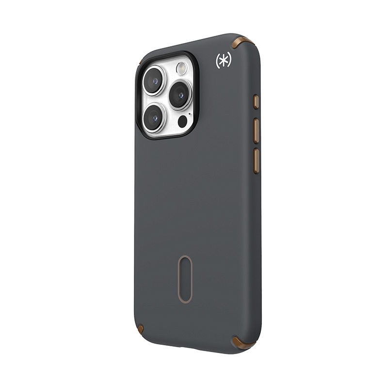 Speck Presidio2 Pro ClickLock & MagSafe - Etui iPhone 15 Pro (Charcoal Grey / Cool Bronze)