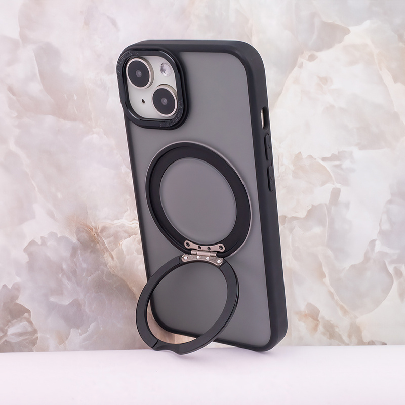 Nakładka Mag Ring Rotating do iPhone 15 Pro 6,1&quot; czarny