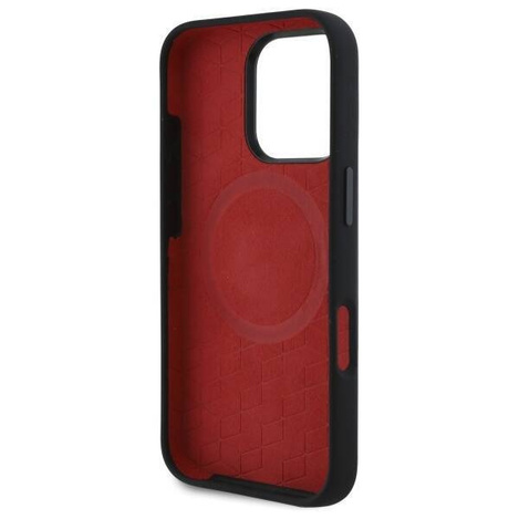 Original Case IPHONE 16 PRO MAX BMW Hardcase Silicone Random Lines MagSafe (BMHMP16X23SSPK) black