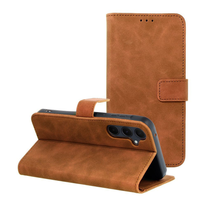 Kabura TENDER Book do SAMSUNG A35 5G brązowy