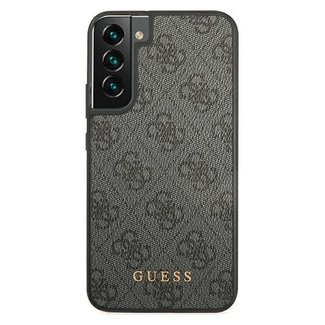 Guess GUHCS22SG4GFGR S22 S901 grau / grauer Hartschalenkoffer 4G Metal Gold Logo