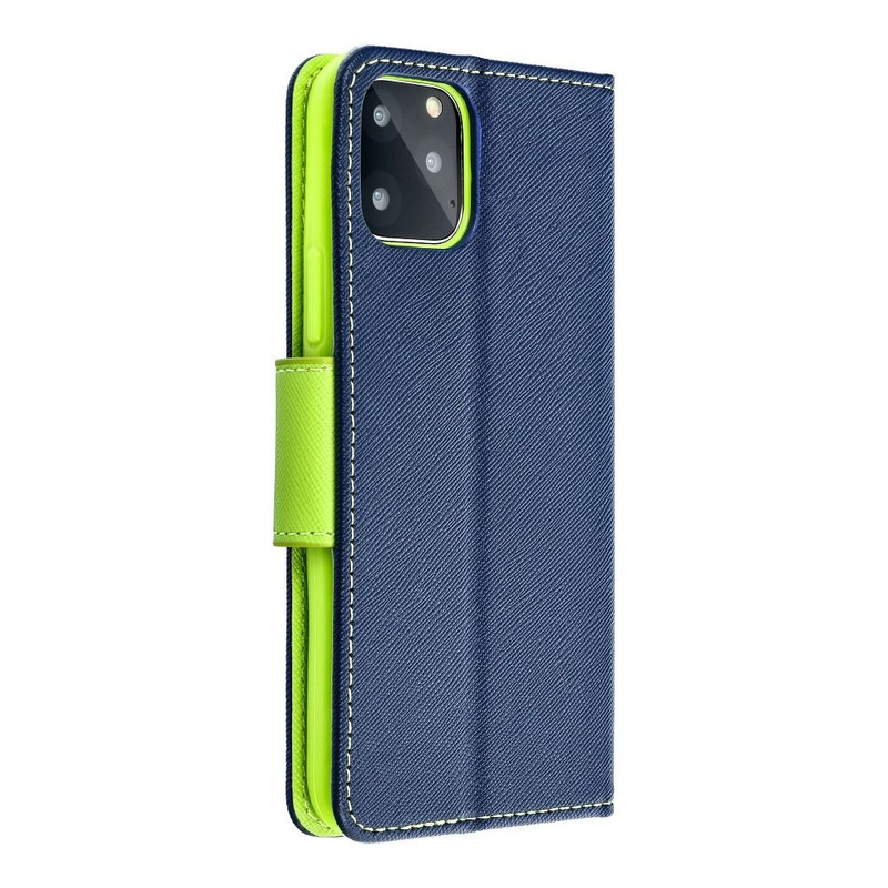 Kabura Fancy Book do  XIAOMI Redmi 9 granatowy / limonka